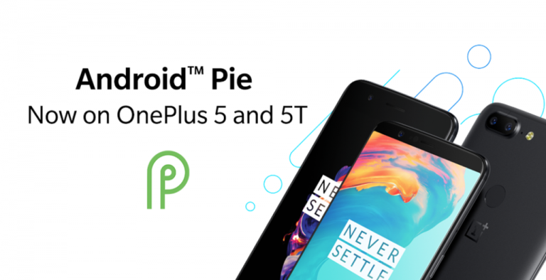 OnePlus 5 and OnePlus 5t have the Android Pie update