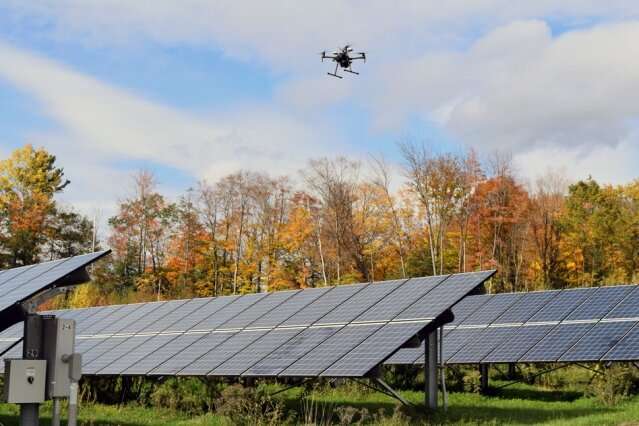 Smart Drones were produced for the maintenance of solar energy fields