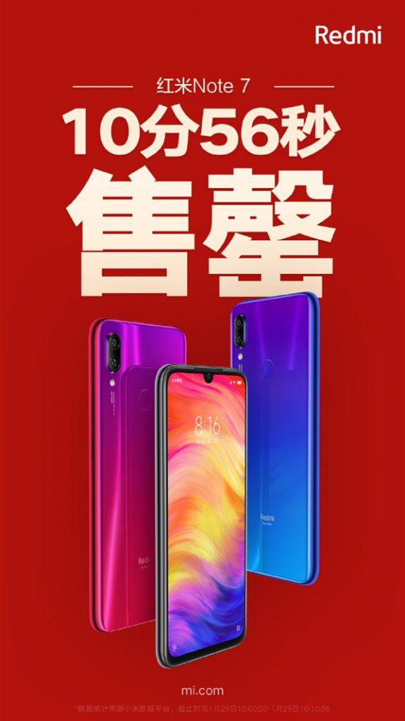 All the Redmi Note 7s have been sold out in 11 minutes