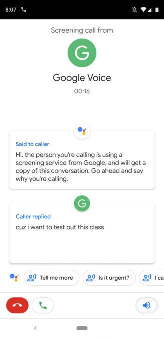 Google is updating the Call Screen feature, which causes complexity on Pixel devices